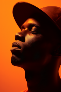 Contemplative Silhouette in Warm Hues
